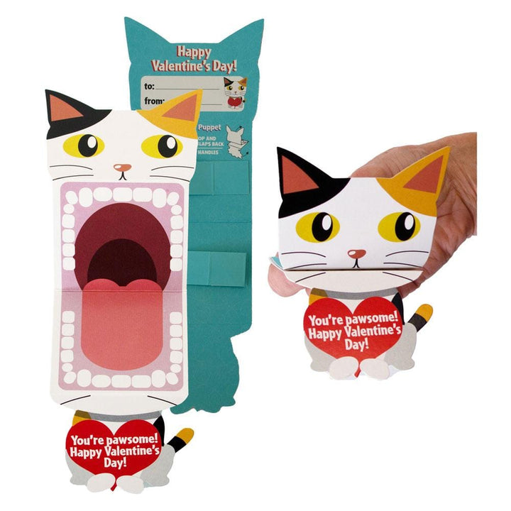 VPL-7013E - Valentine Cards Set - Big Mouth Pets - Cat-shaped Valentine&