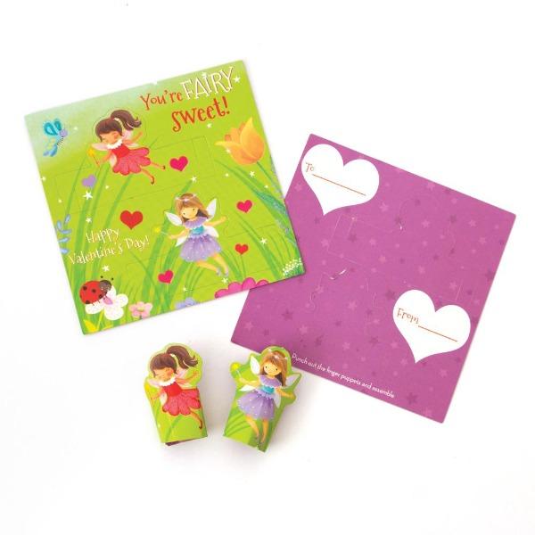 fairy finger puppet valentines